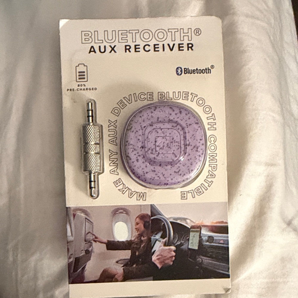 Bluetooth Aux Receiver - Purple Speckled